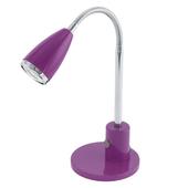Светодиодная настольная лампа FOX, 1X3W (GU10), сталь, пурпурный, хром. Челябинск
