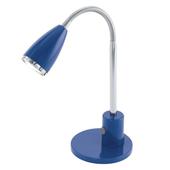 Светодиодная настольная лампа FOX, 1X3W (GU10), сталь, синий, хром. Челябинск