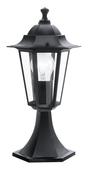 Уличный светильник напольный LATERNA 4, 1х60W (E27), H405, алюминий, черный/стекло. Челябинск
