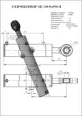 Гидроцилиндр ЦГ-110.56х550.31. Челябинск