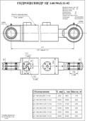 Гидроцилиндр ЦГ-140.90х1000.11-02. Челябинск